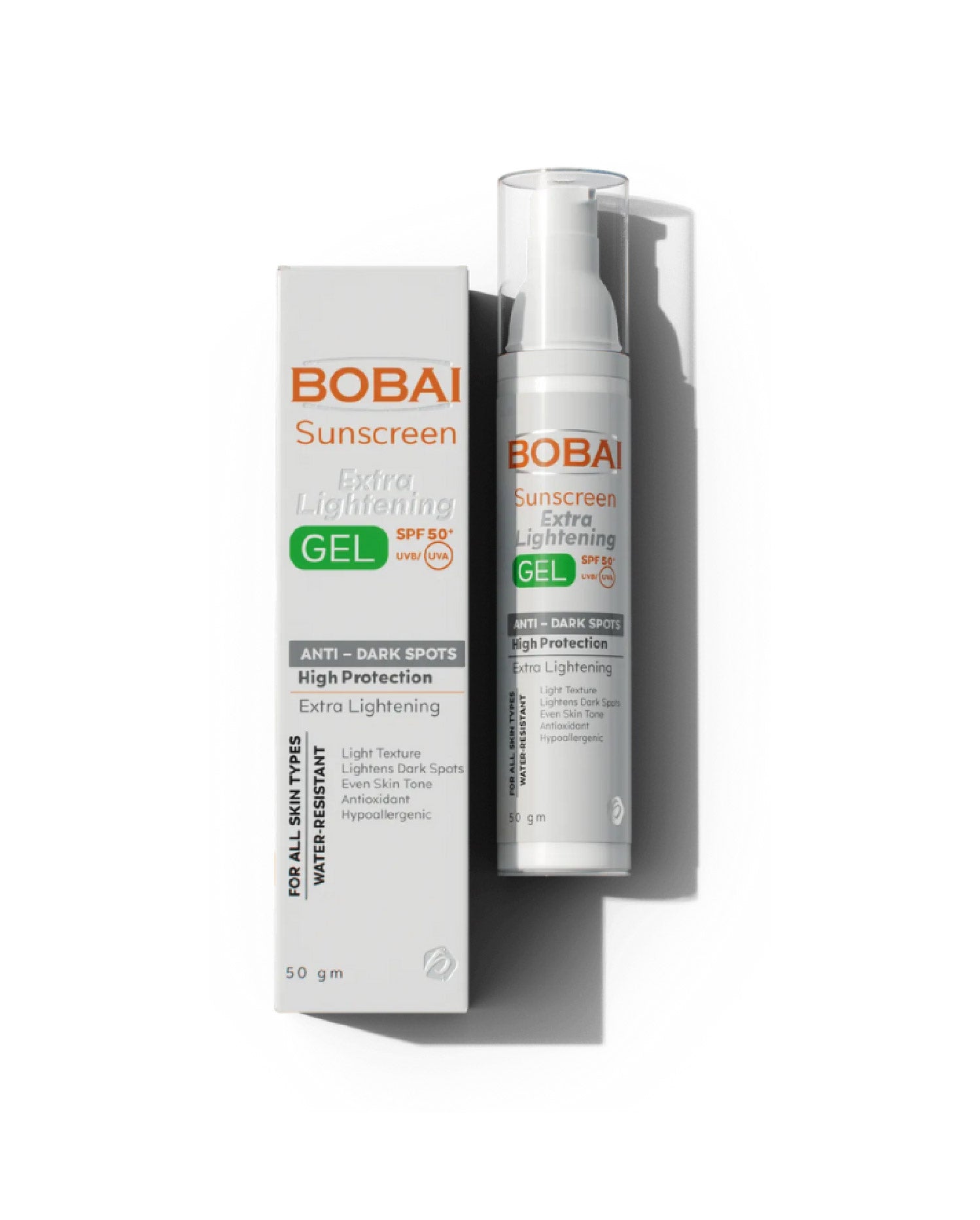 Bobai Sunscreen Extra Lightening Gel – SPF 50 (Anti Dark Spots)