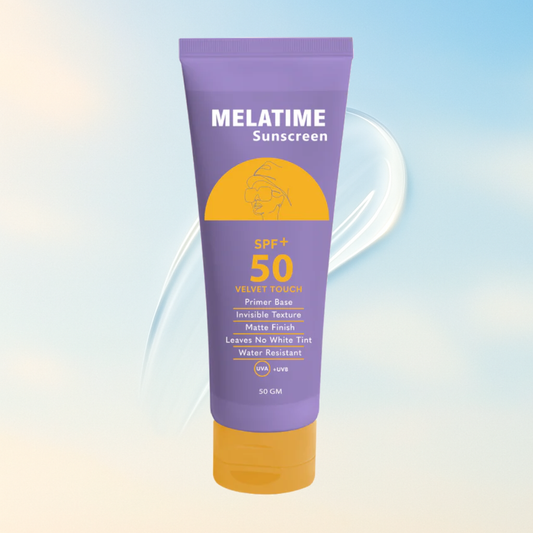 Melatime Sunscreen Gel SPF 50+ – Velvet Touch