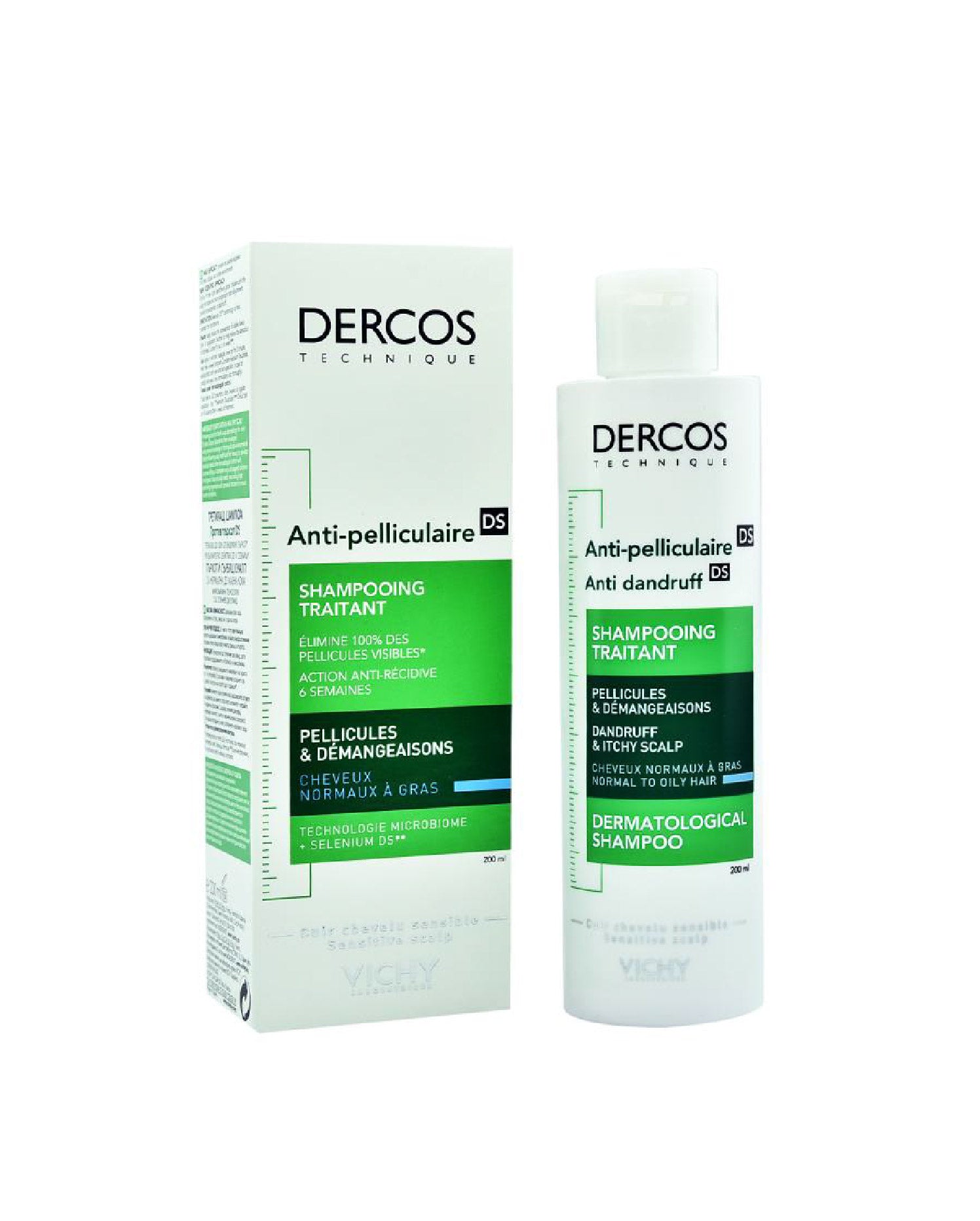 Vichy Dercos Anti-Dandruff Shampoo  – Normal & Oily Scalp